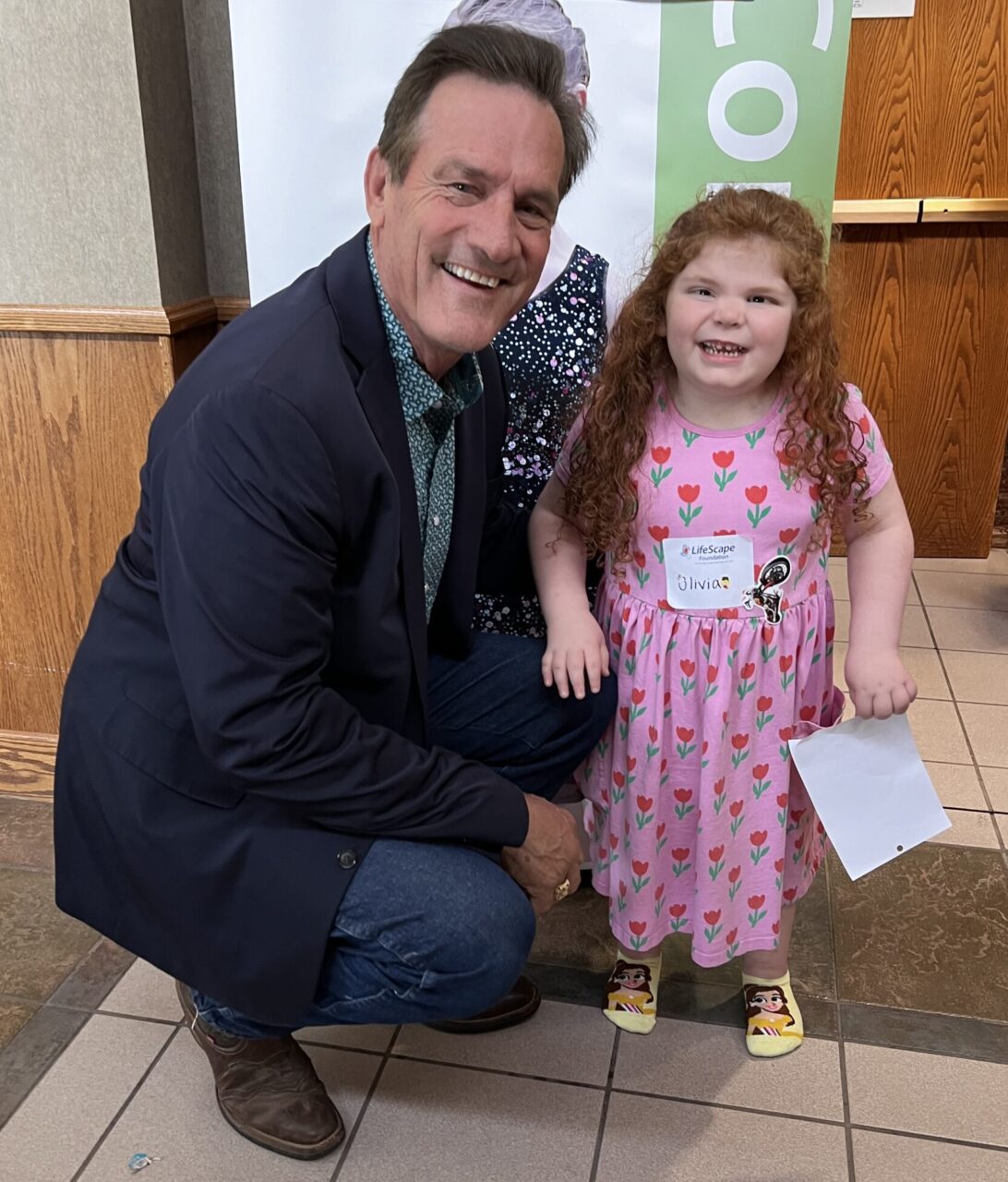 Olivia Bybee with Lt. Gov. Larry Rhoden